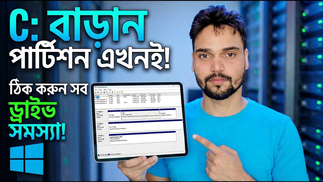 কম ডিস্ক স্পেস ঠিক করুন - পার্টিশন প্রসারিত করুন