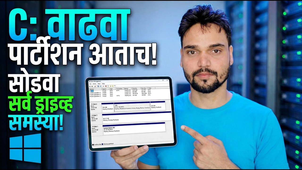 कमी डिस्क स्पेसचे निराकरण करा - विभाजन वाढवा