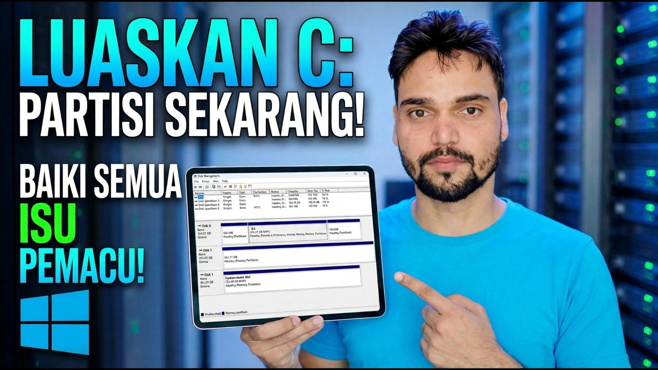 Betulkan Ruang Cakera Rendah - Panjangkan Pemisahan