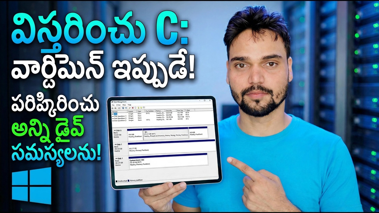 తక్కువ డిస్క్ స్థలాన్ని పరిష్కరించండి - విభజనను విస్తరించండి