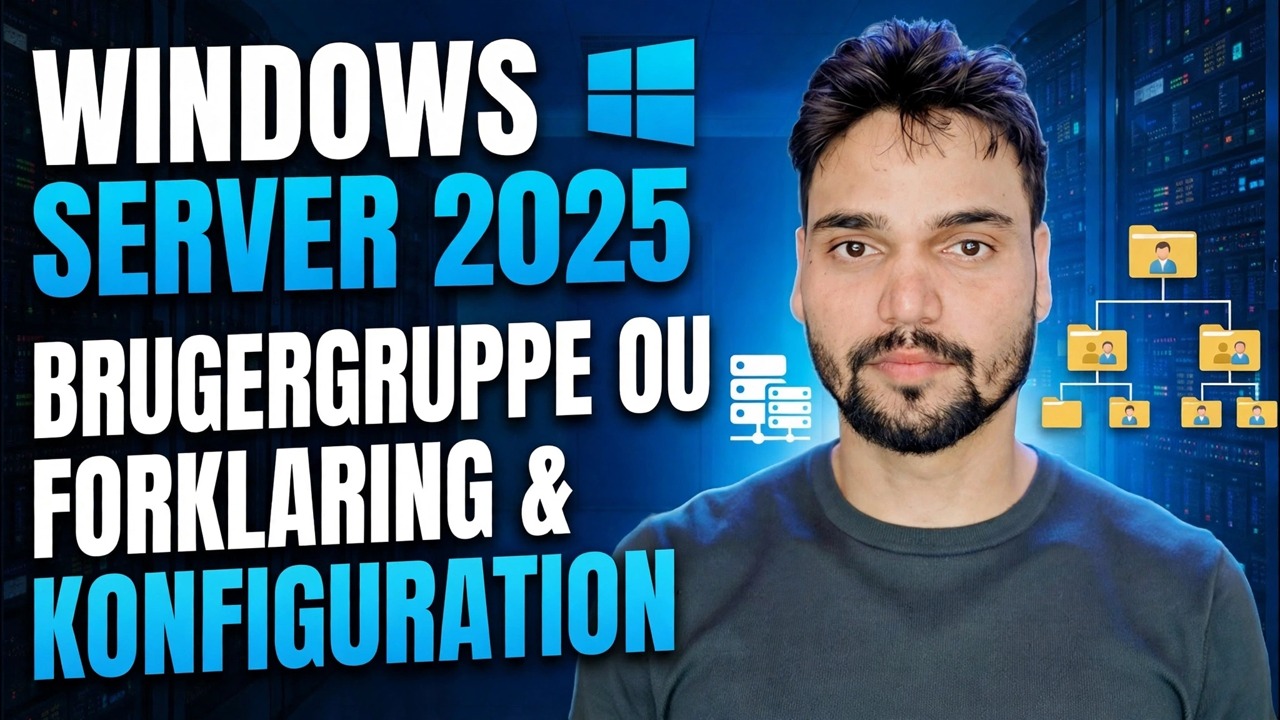 Active Directory OU, bruger- og gruppeoprettelse