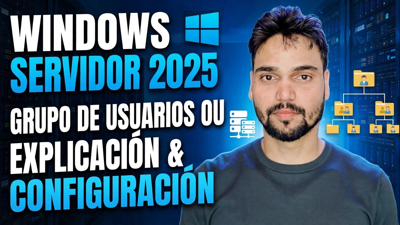 Creación de unidades organizativas, usuarios y grupos de Active Directory