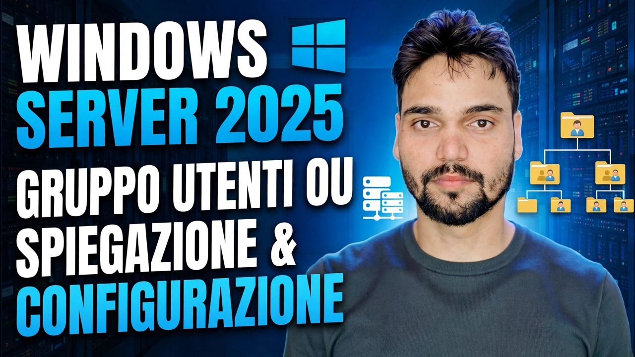 Unità organizzativa Active Directory, creazione di utenti e gruppi