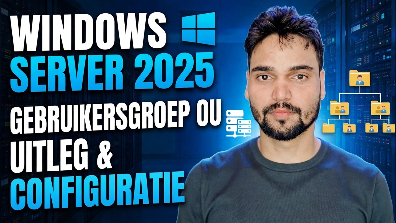 Active Directory OE, aanmaken van gebruikers en groepen