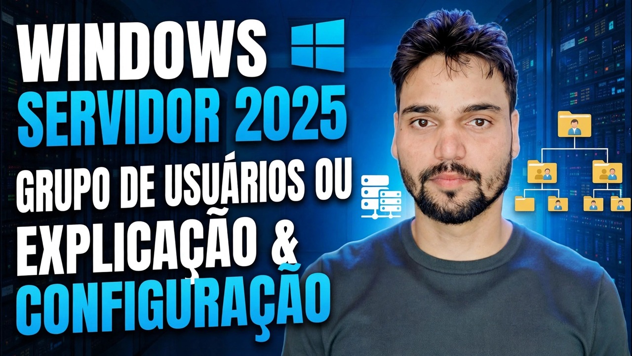 UO do Active Directory, criação de usuários e grupos