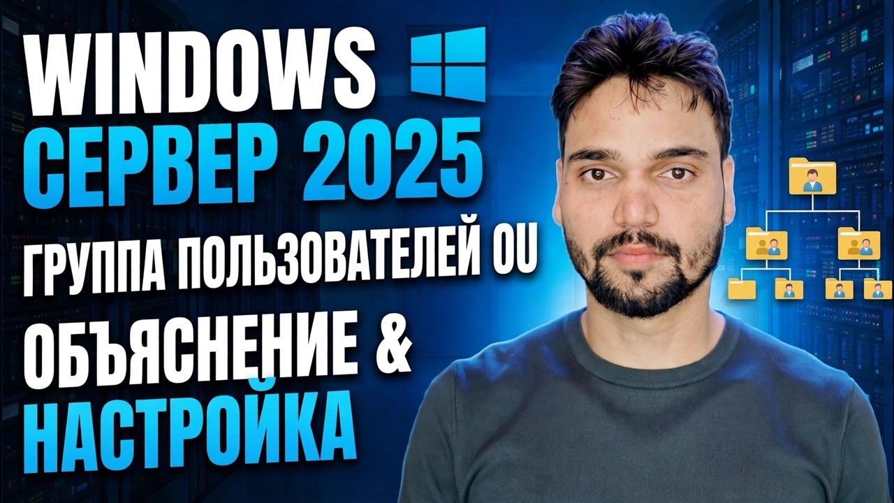 Подразделение Active Directory, создание пользователей и групп