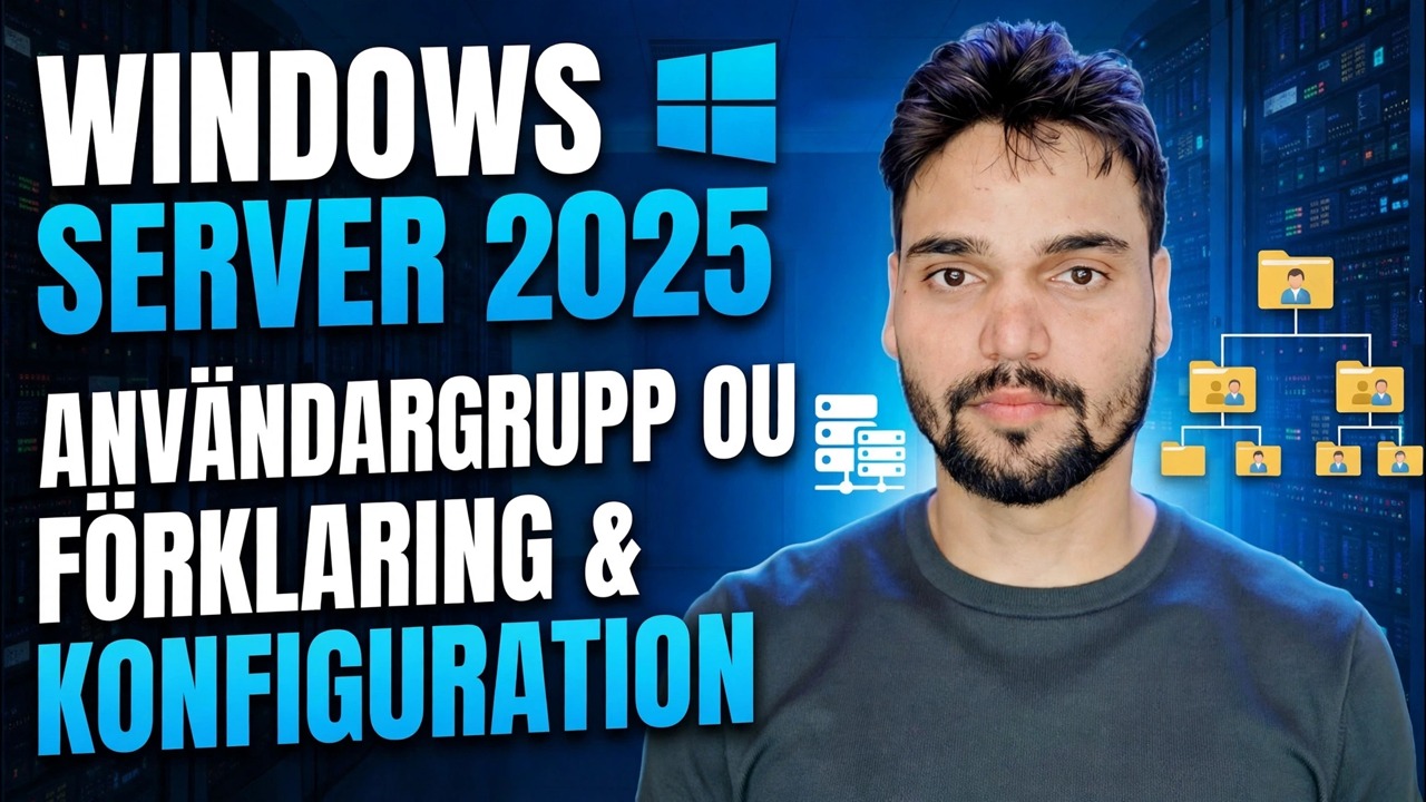 Active Directory OU, skapande av användare och grupper