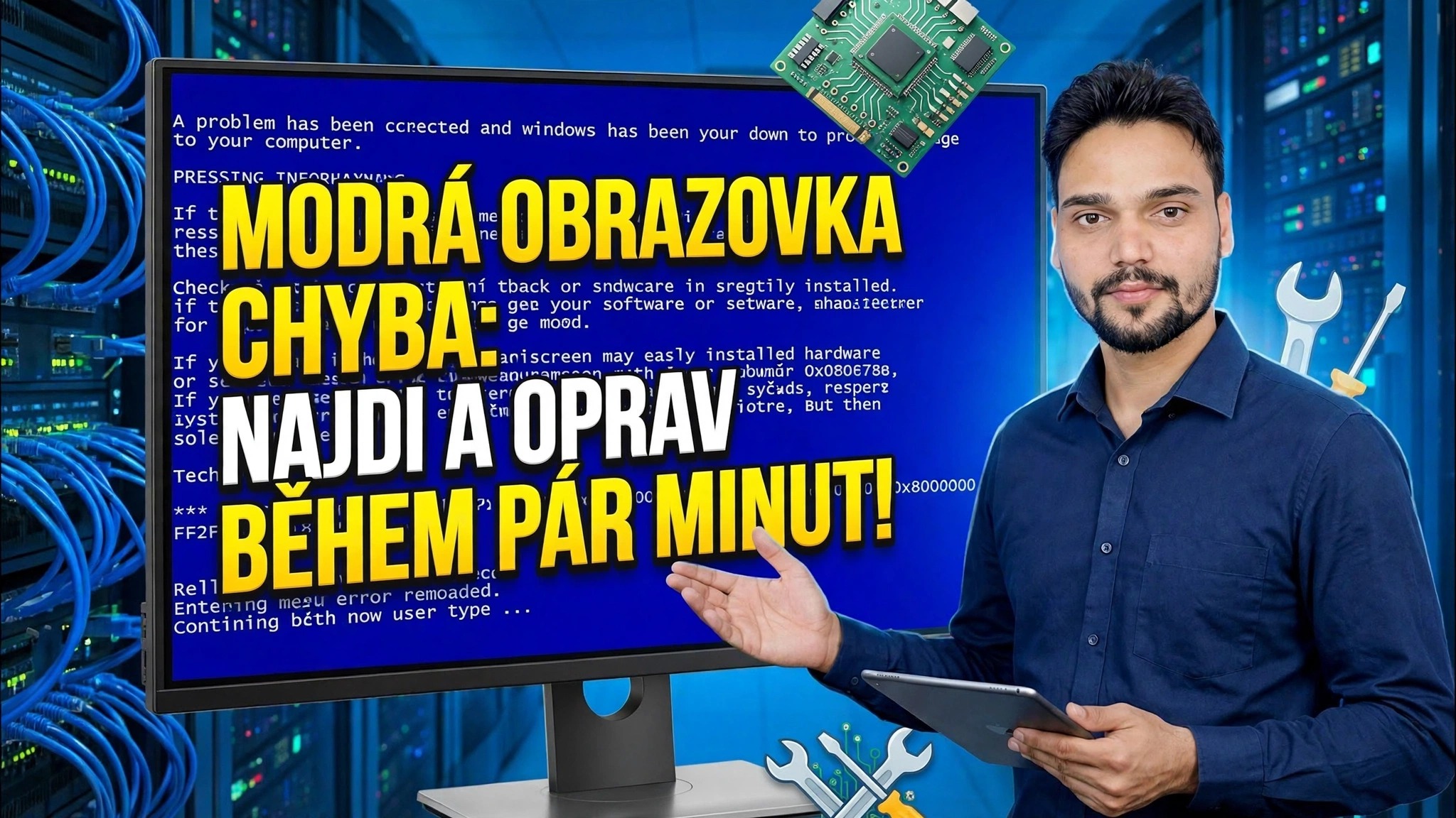 Chyba modré obrazovky 😳 Identifikujte a opravte během několika minut (skutečná metoda)