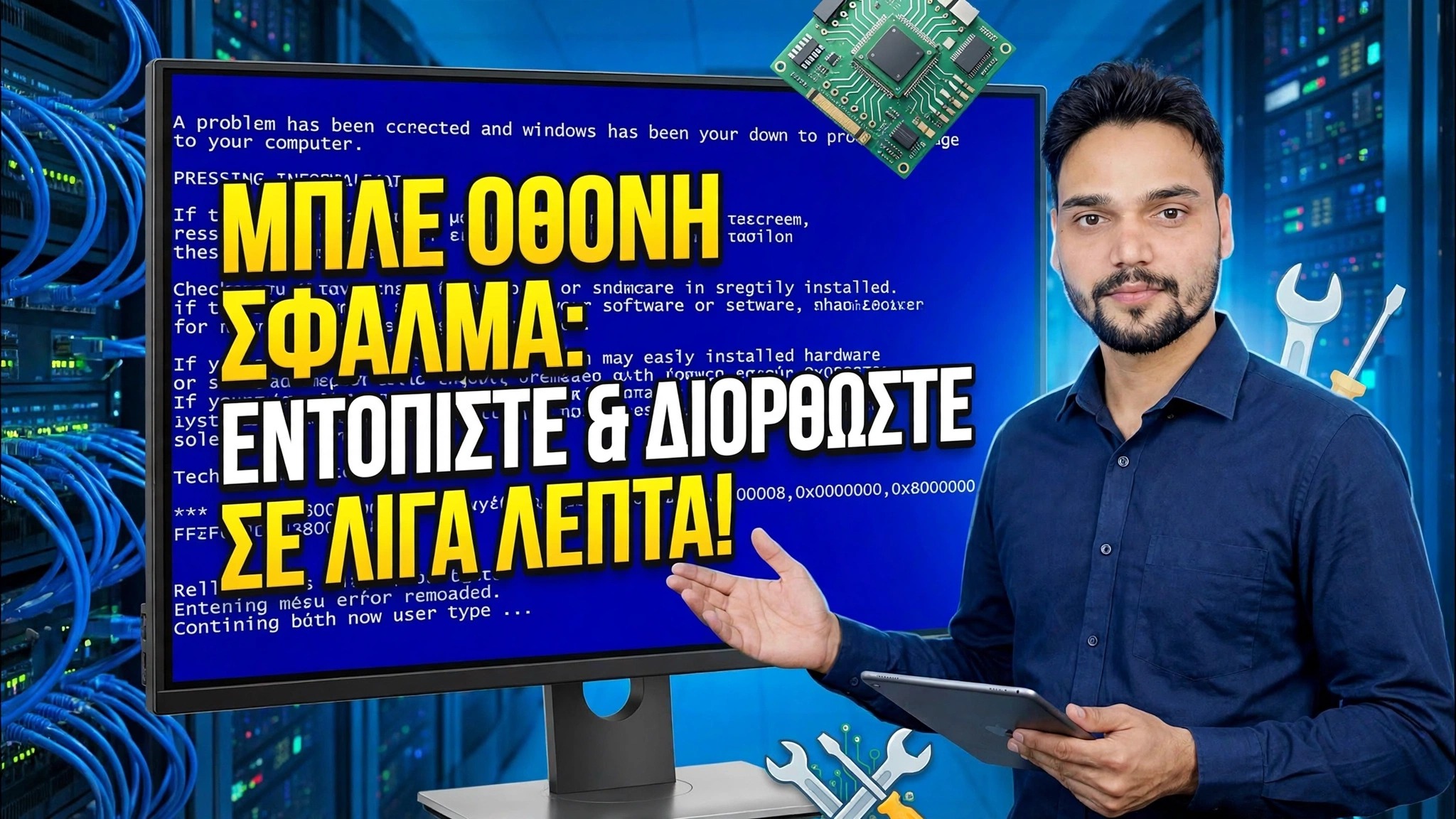 Σφάλμα μπλε οθόνης 😳 Προσδιορισμός και διόρθωση σε λίγα λεπτά (πραγματική μέθοδος)