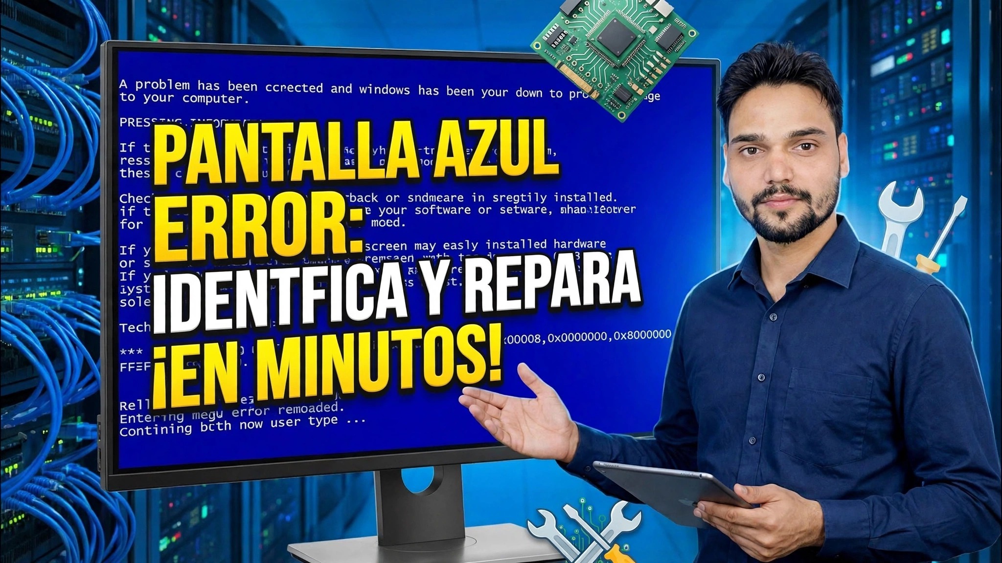 Error de pantalla azul 😳 Identifique y solucione en minutos (método real)