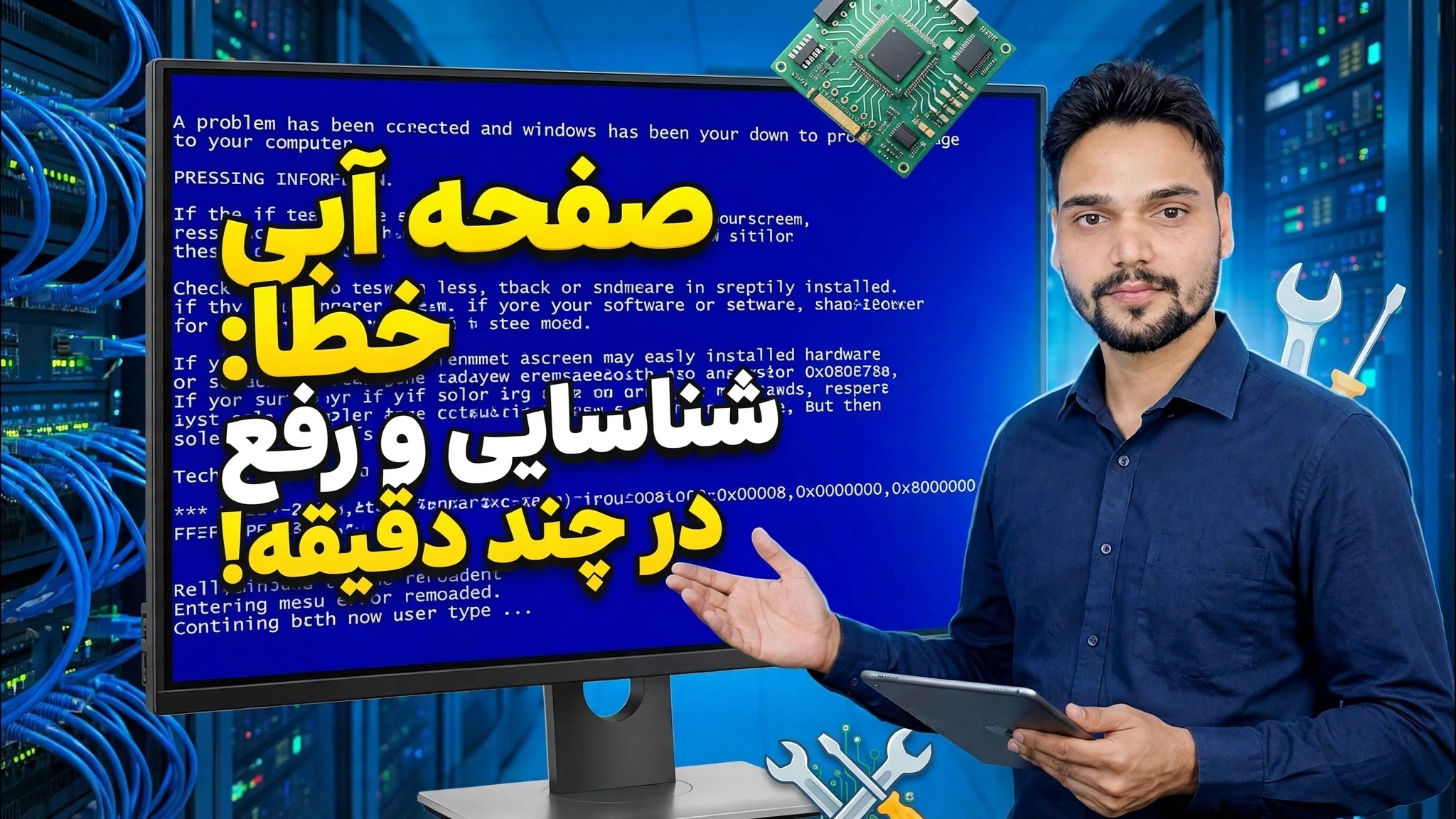 خطای صفحه آبی 😳 شناسایی و رفع آن در چند دقیقه (روش واقعی)