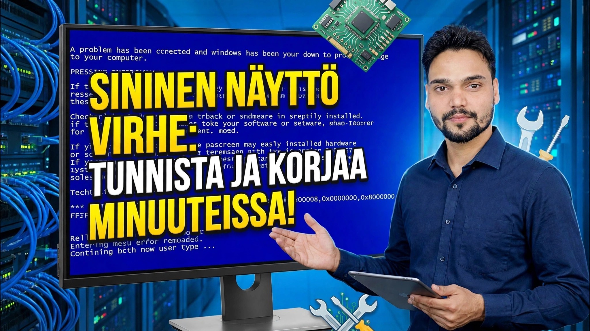 Sinisen näytön virhe 😳 Tunnista ja korjaa muutamassa minuutissa (oikea menetelmä)
