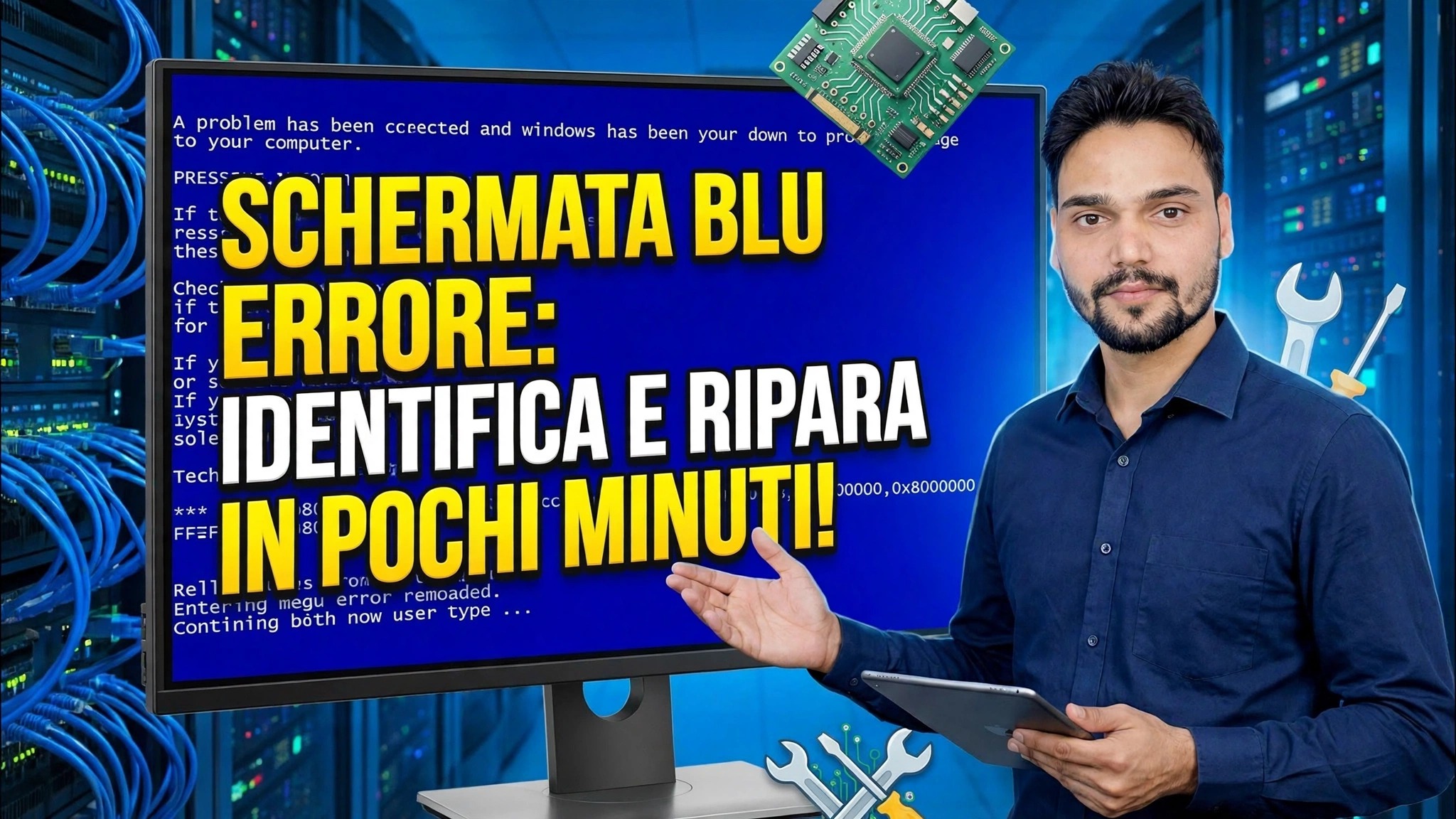 Errore schermata blu 😳 Identifica e correggi in pochi minuti (metodo reale)