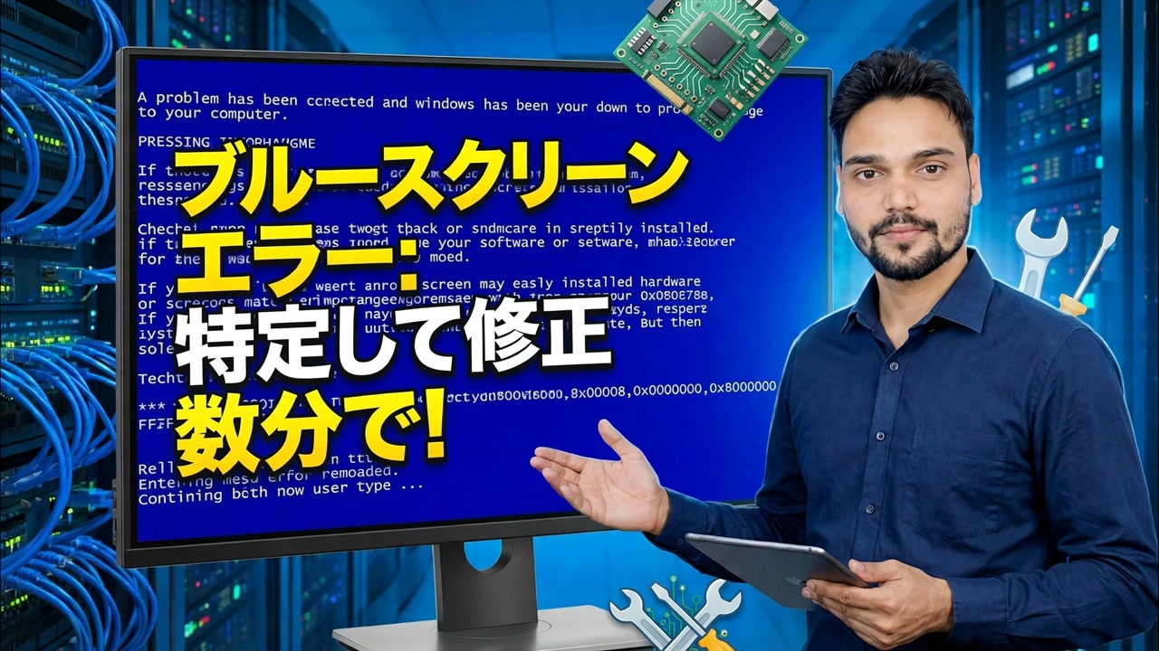 ブルー スクリーン エラー 😳 数分で特定して修正 (実際の方法)