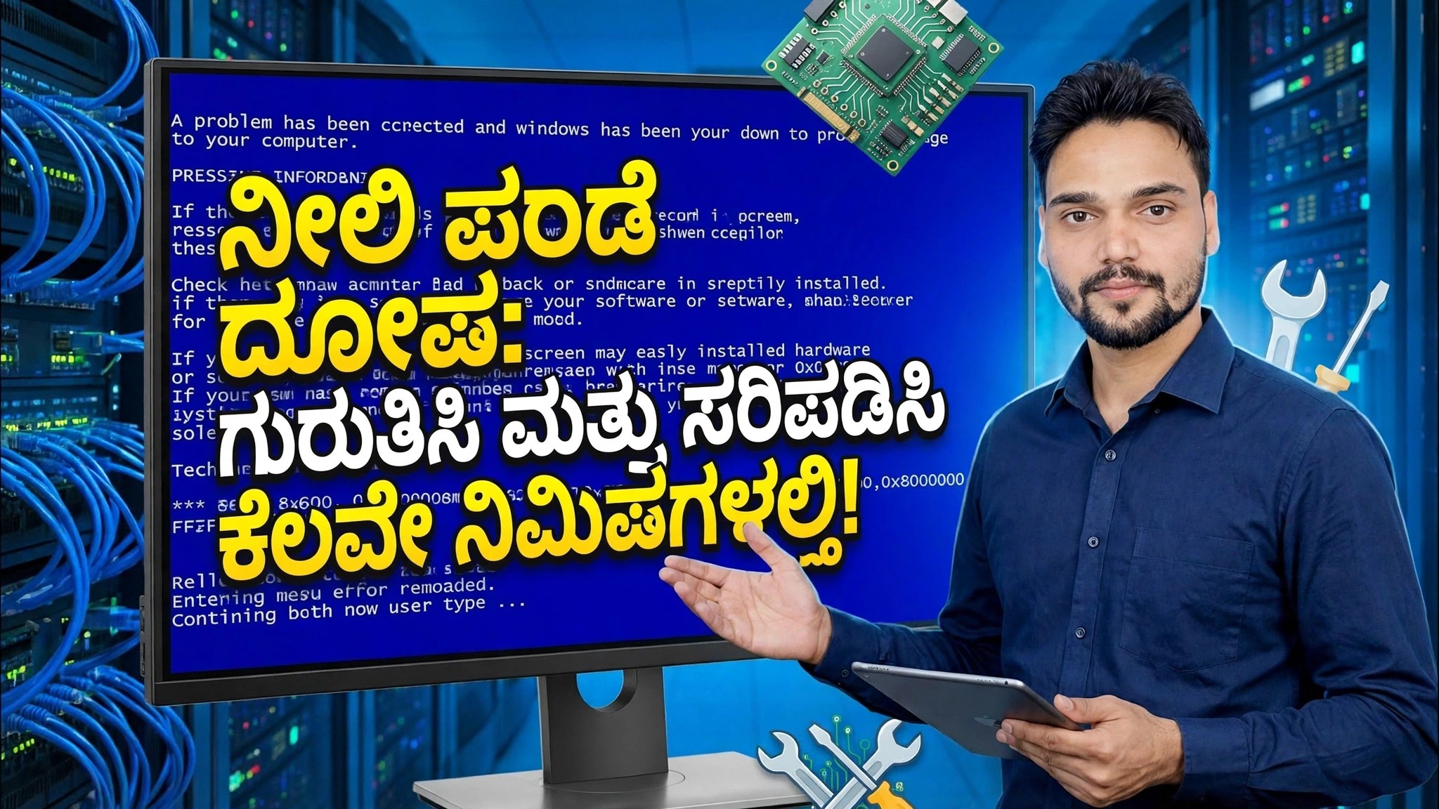 ನೀಲಿ ಪರದೆಯ ದೋಷ 😳 ಗುರುತಿಸಿ ಮತ್ತು ನಿಮಿಷಗಳಲ್ಲಿ ಸರಿಪಡಿಸಿ (ನೈಜ ವಿಧಾನ)
