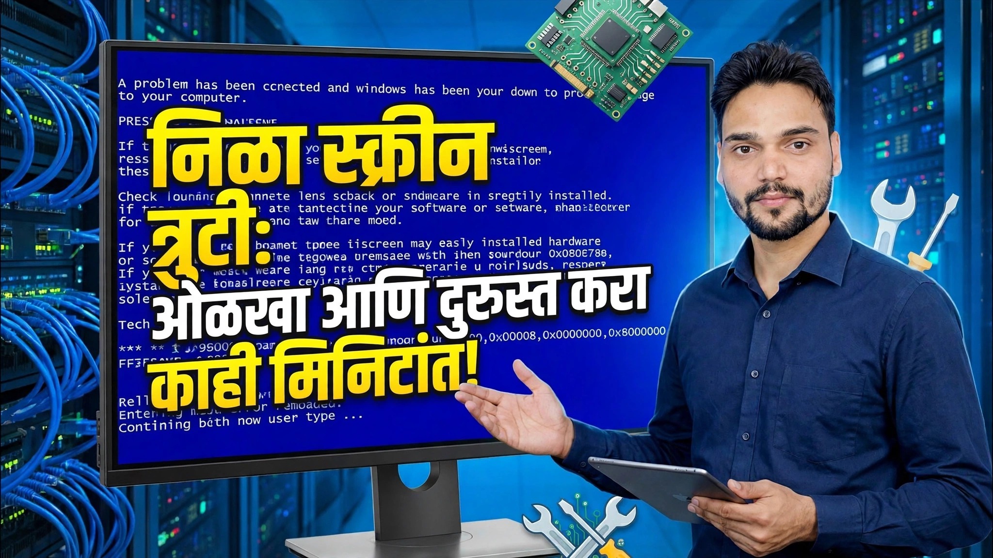 ब्लू स्क्रीन एरर 😳 ओळखा आणि मिनिटांत दुरुस्त करा (वास्तविक पद्धत)