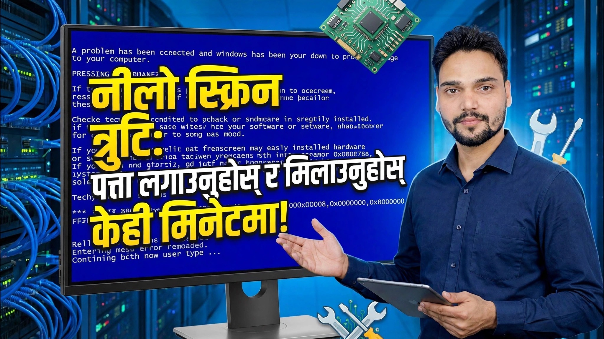 नीलो स्क्रिन त्रुटि 😳 मिनेटमा पहिचान र समाधान गर्नुहोस् (वास्तविक विधि)
