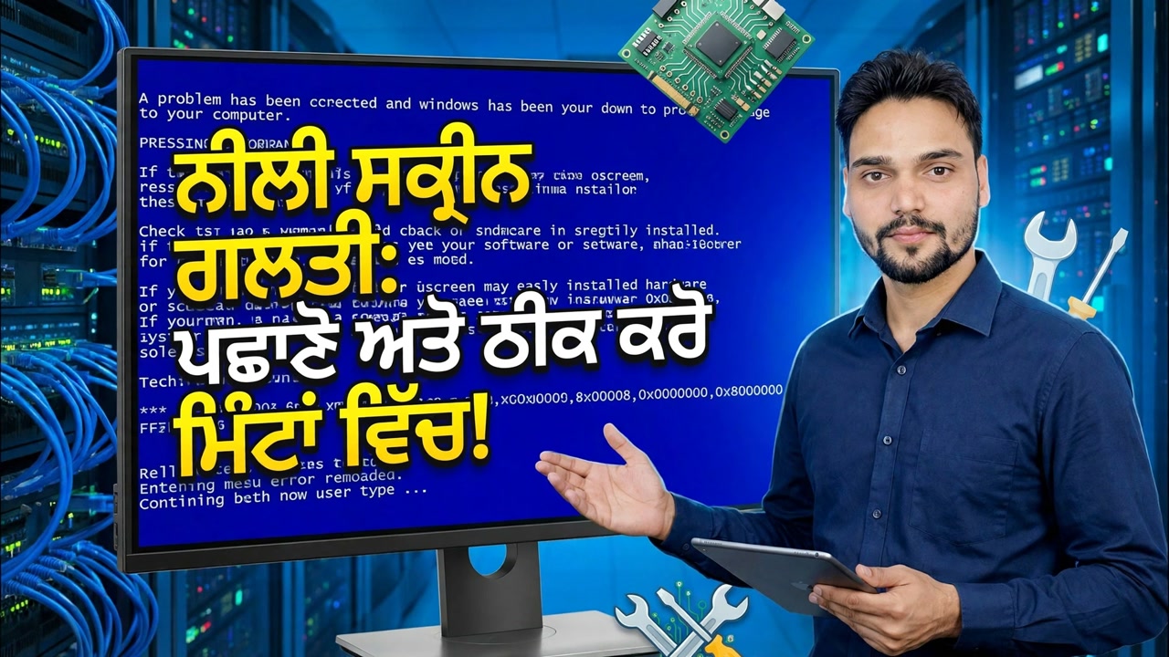 ਨੀਲੀ ਸਕ੍ਰੀਨ ਗਲਤੀ 😳 ਮਿੰਟਾਂ ਵਿੱਚ ਪਛਾਣੋ ਅਤੇ ਠੀਕ ਕਰੋ (ਅਸਲ ਢੰਗ)