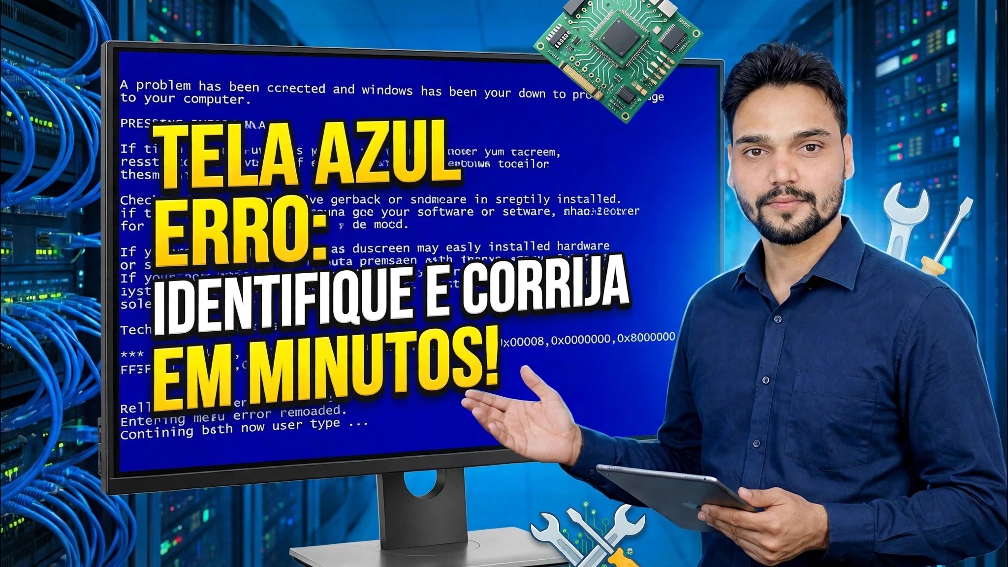 Erro de tela azul 😳 Identifique e corrija em minutos (método real)