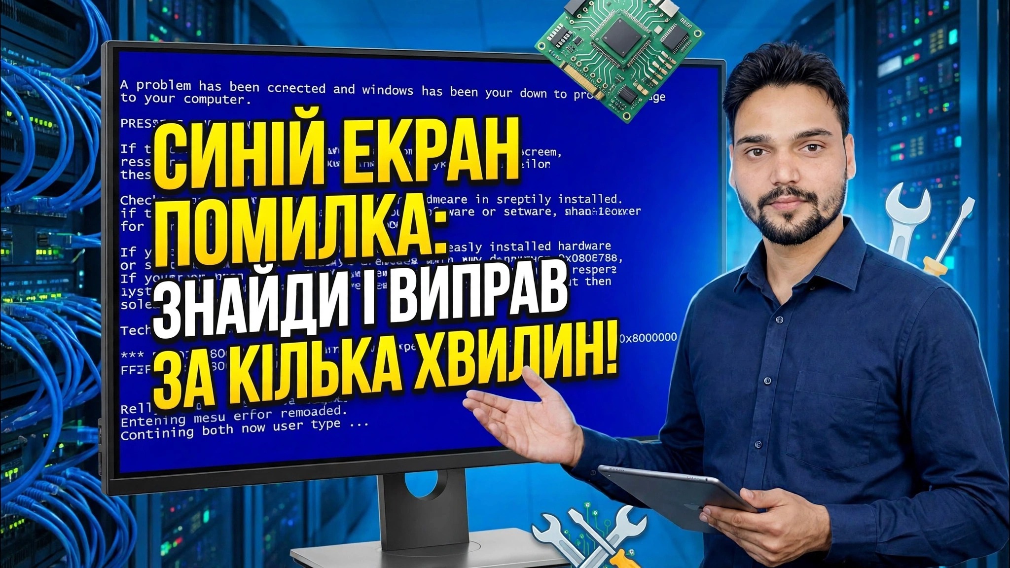 Помилка синього екрана 😳 Визначте та виправте за лічені хвилини (реальний метод)