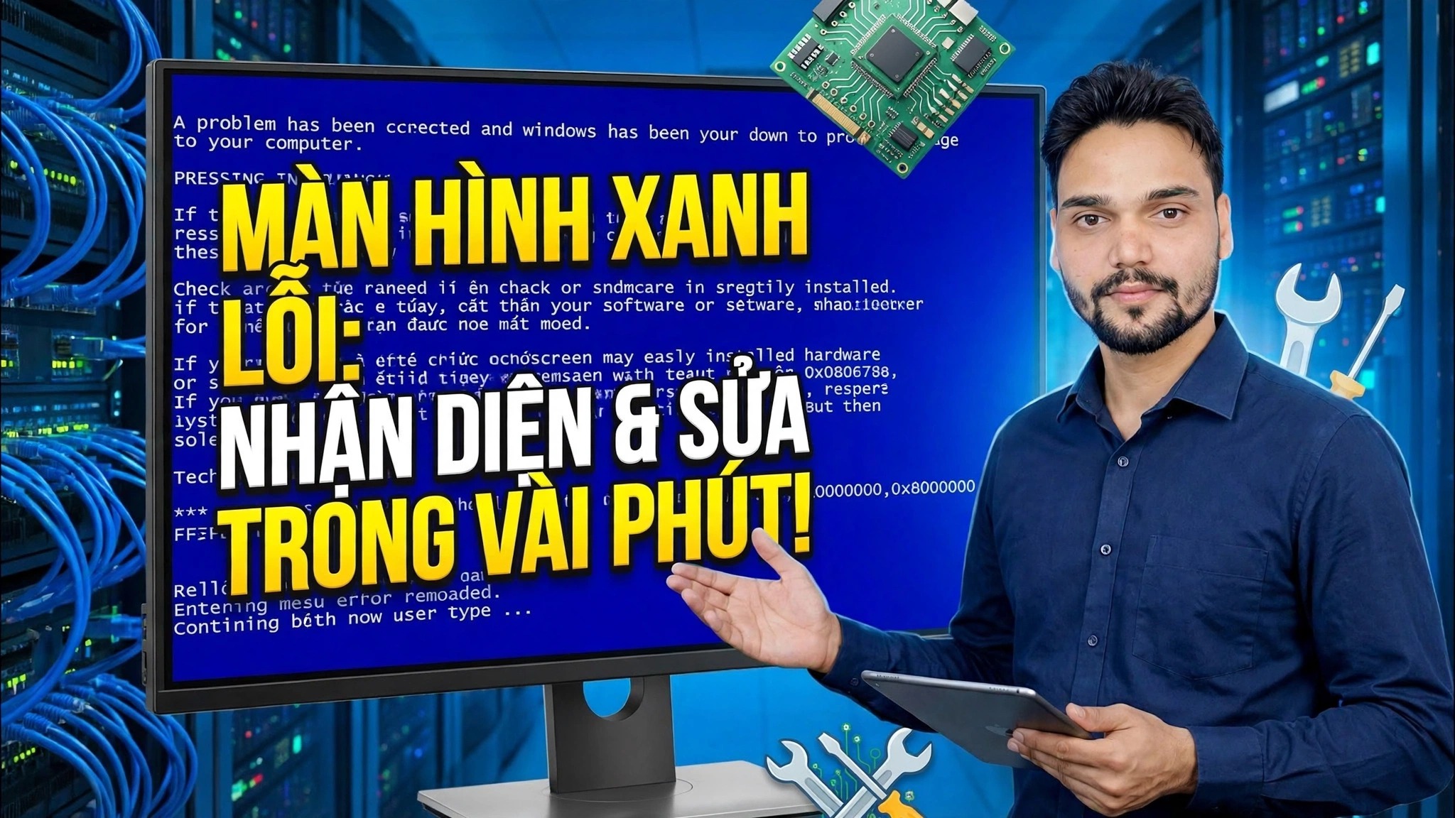 Lỗi màn hình xanh 😳 Xác định và sửa chữa trong vài phút (Phương pháp thực tế)