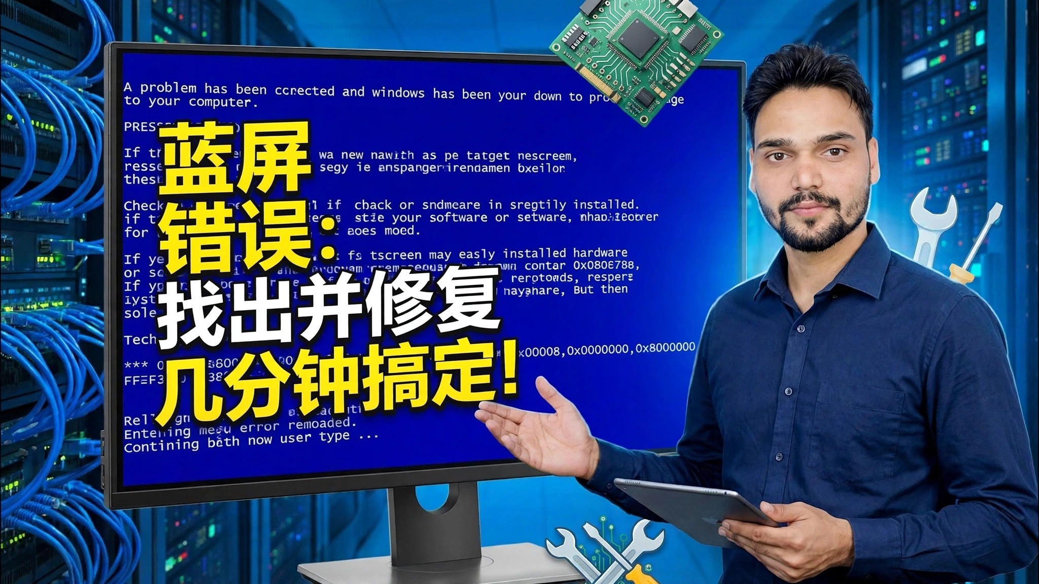 蓝屏错误😳 在几分钟内识别并修复（真实方法）
