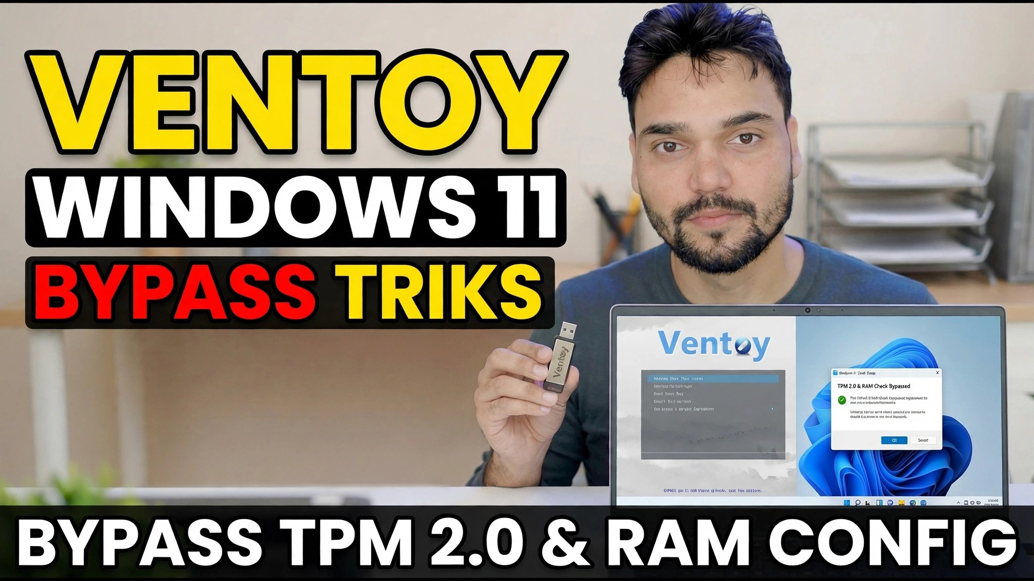 Ventoy Windows 11 Bypass Trick 😳 Rufus Ki Zarurat Nahi!