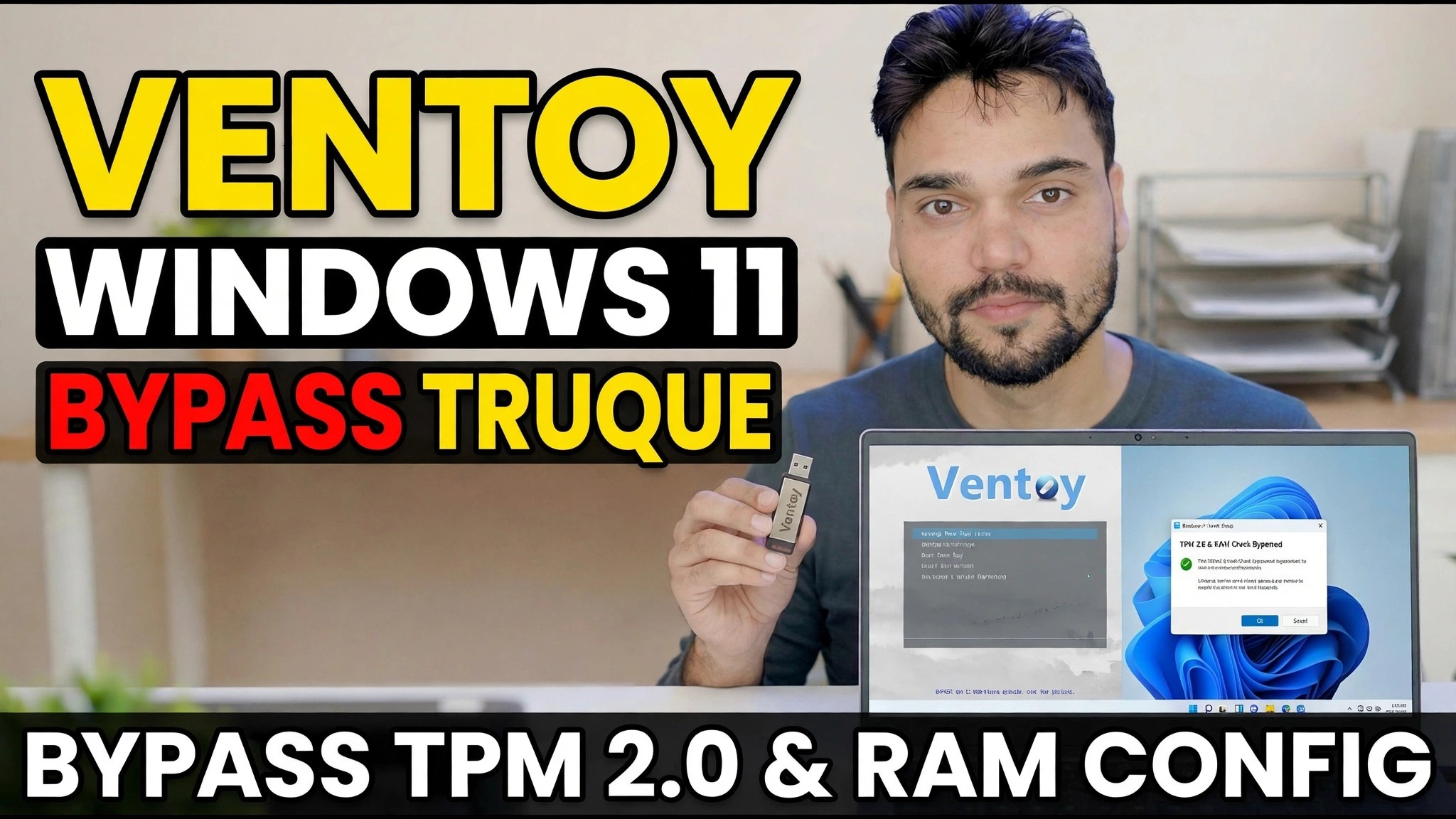 Truque para contornar o Ventoy Windows 11 😳 Rufus Ki Zarurat Nahi!