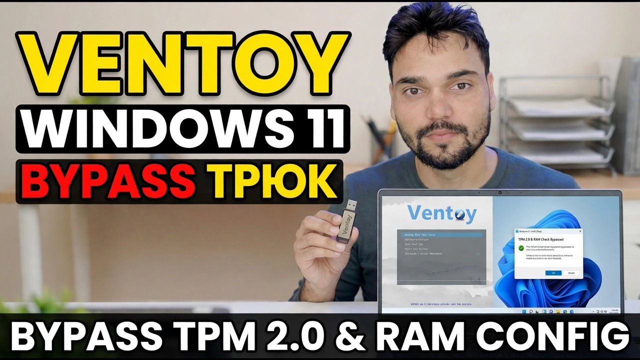 Ventoy Windows 11 Bypass Trick 😳 Руфус Кі Зарурат Нахі!