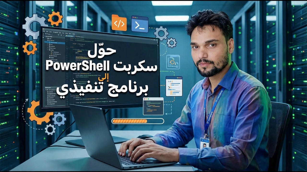 تحويل برنامج PowerShell النصي إلى EXE