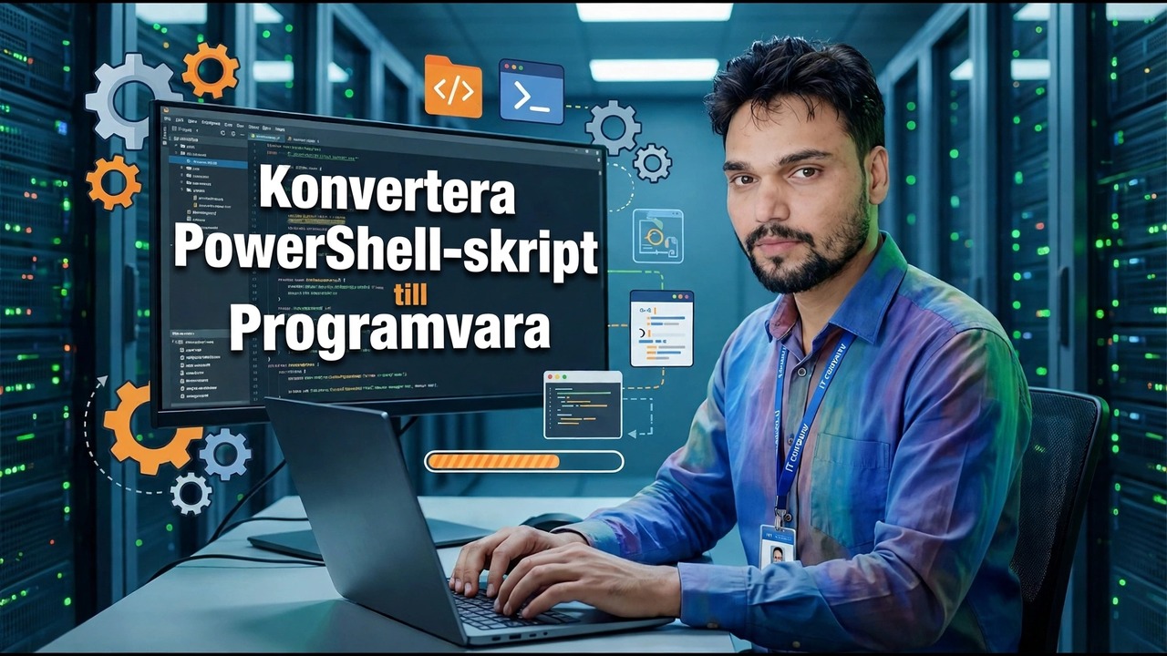 Konvertera PowerShell-skript till EXE