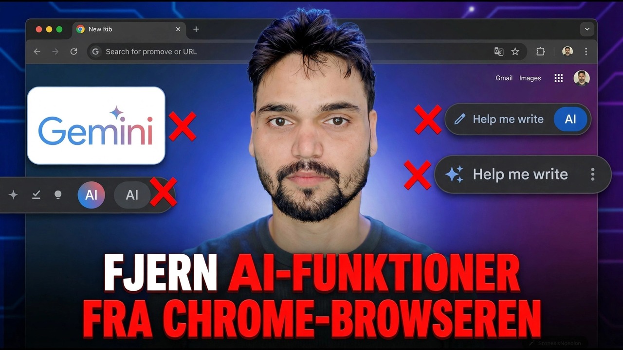 Deaktiver Google Chrome AI-funktioner