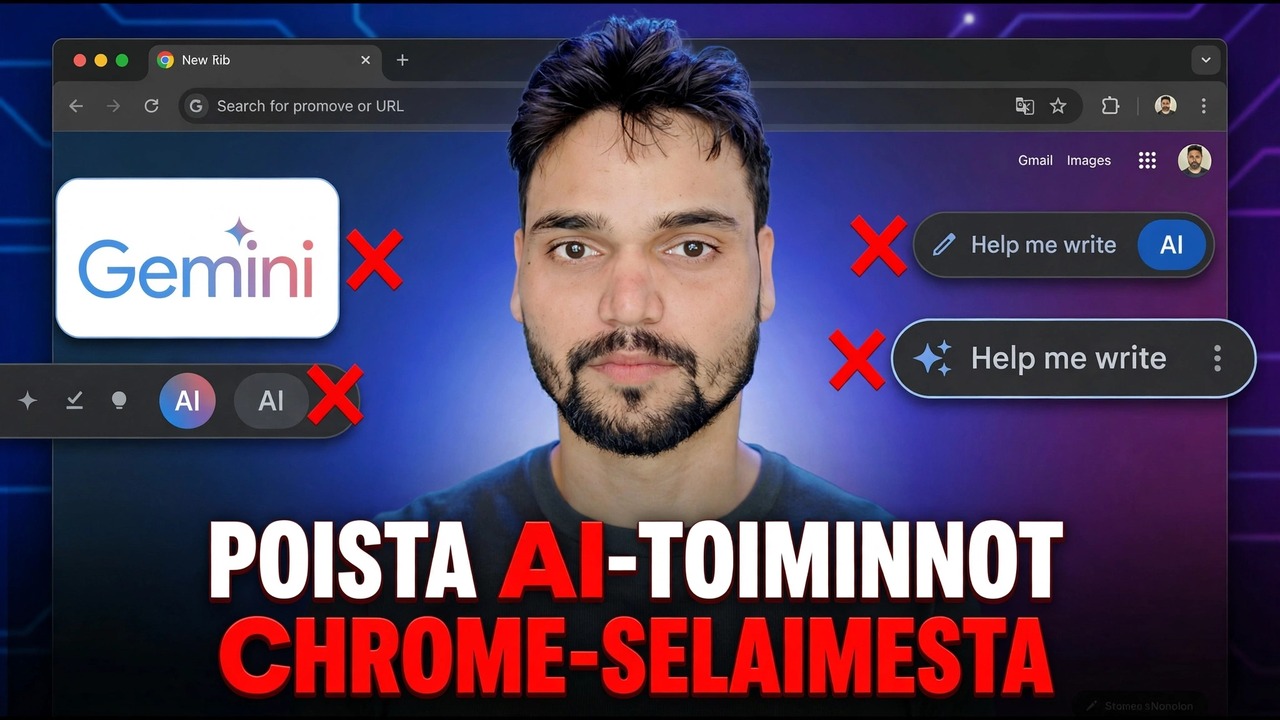 Poista Google Chromen AI-ominaisuudet käytöstä
