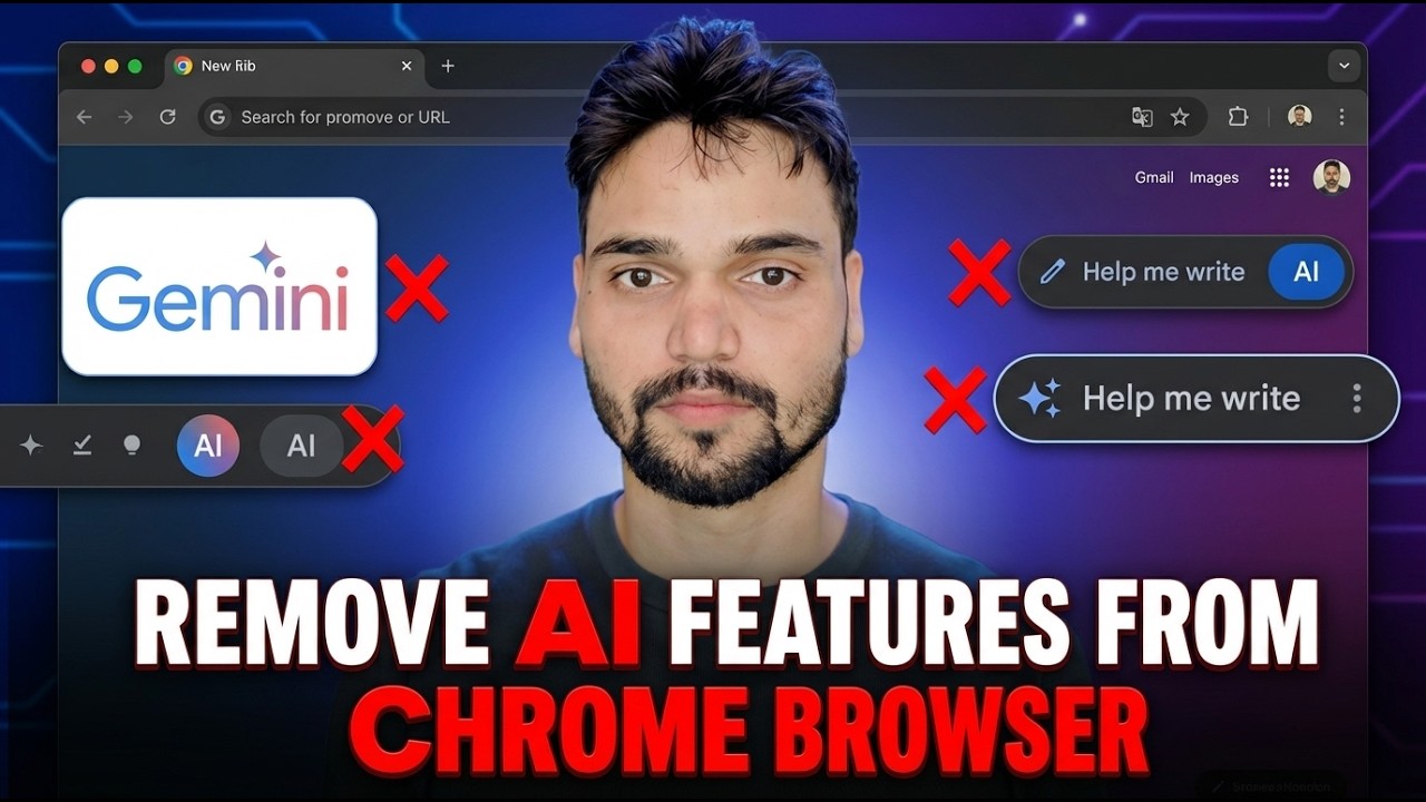 Google Chrome AI सुविधाएं अक्षम करें