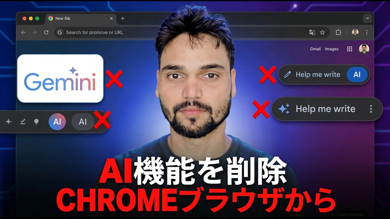 Google Chrome AI機能を無効にする