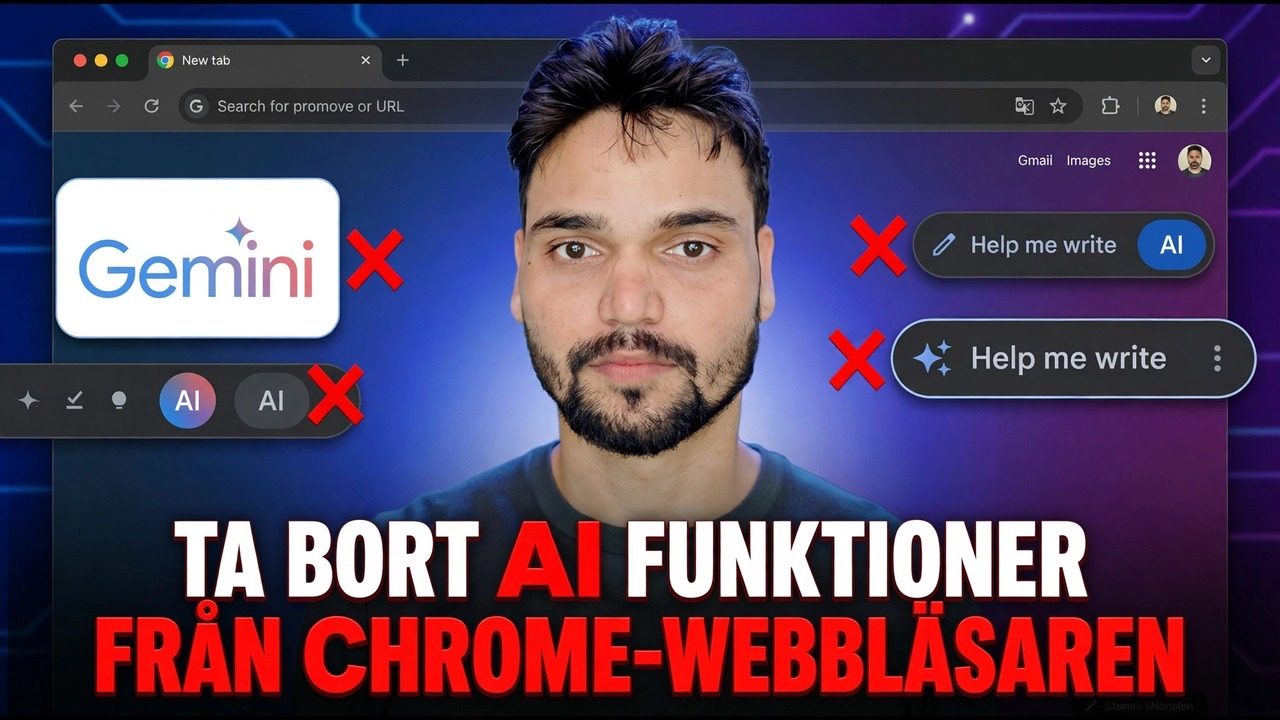 Inaktivera Google Chrome AI-funktioner