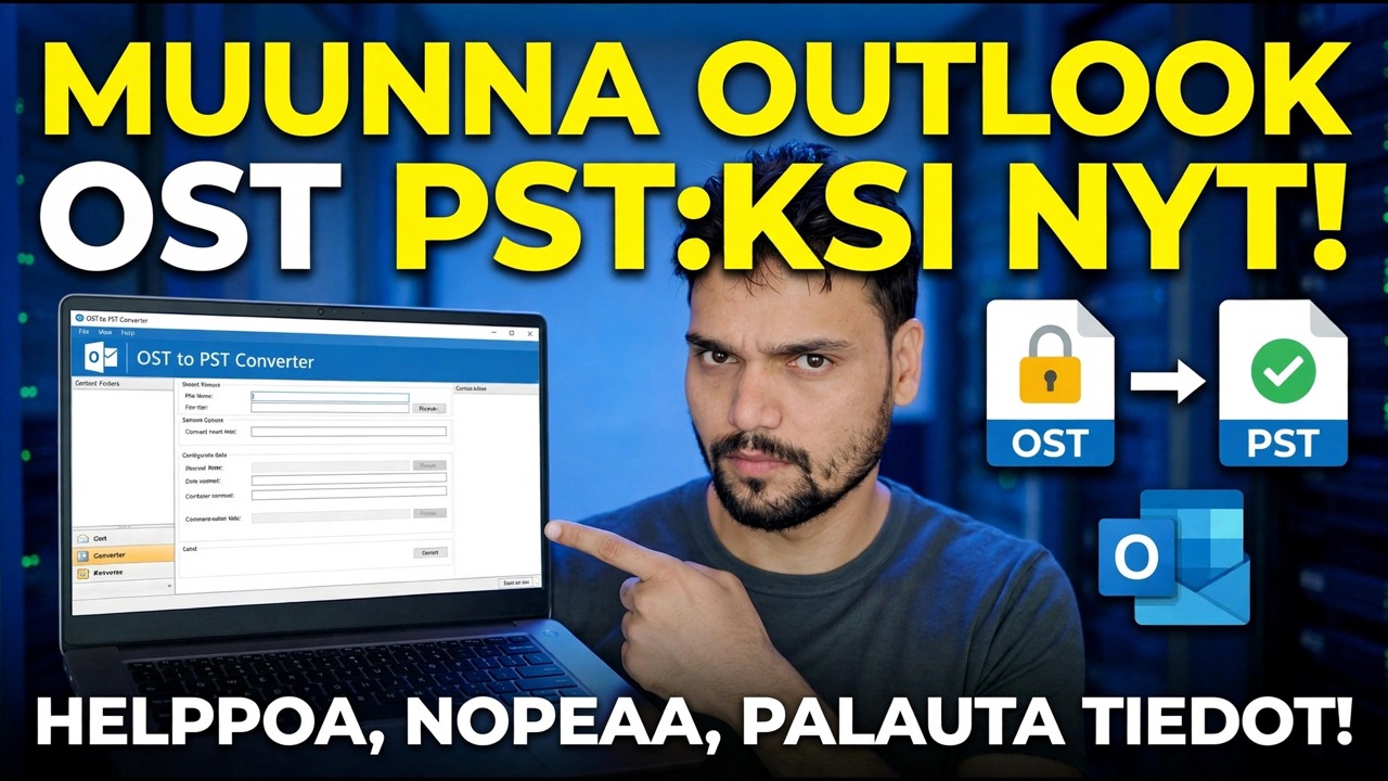 Muunna OST ilmaiseksi PST:ksi