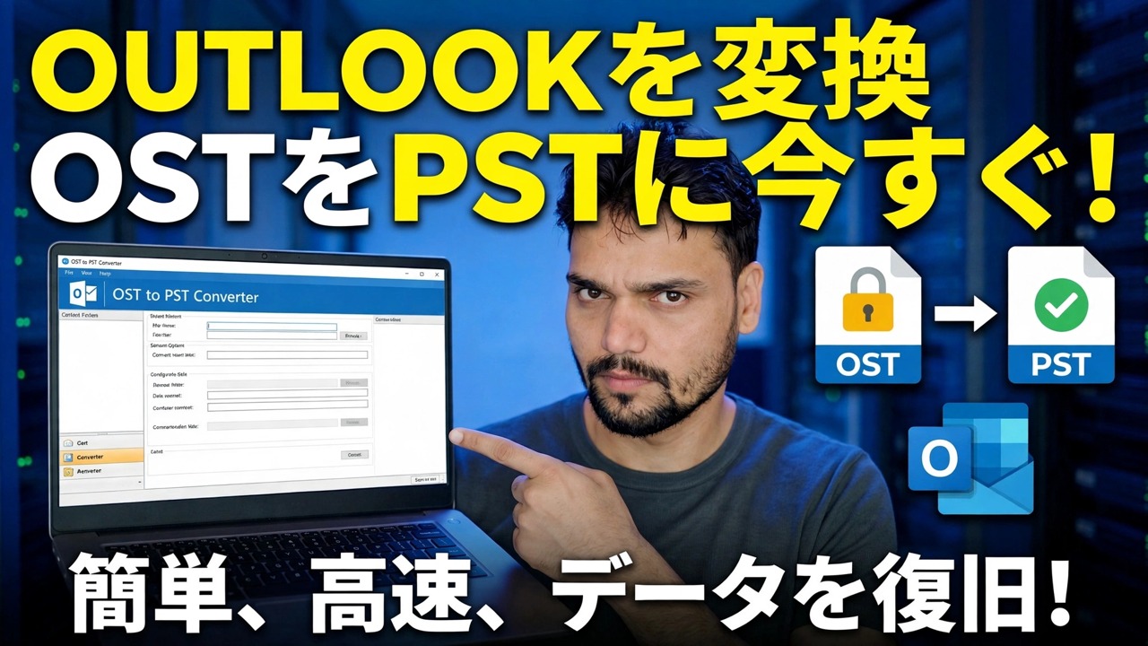OSTをPSTに無料で変換