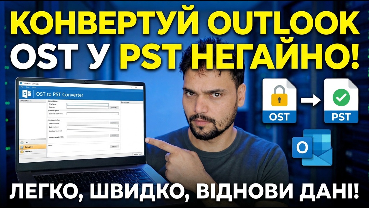Безкоштовно конвертуйте OST у PST