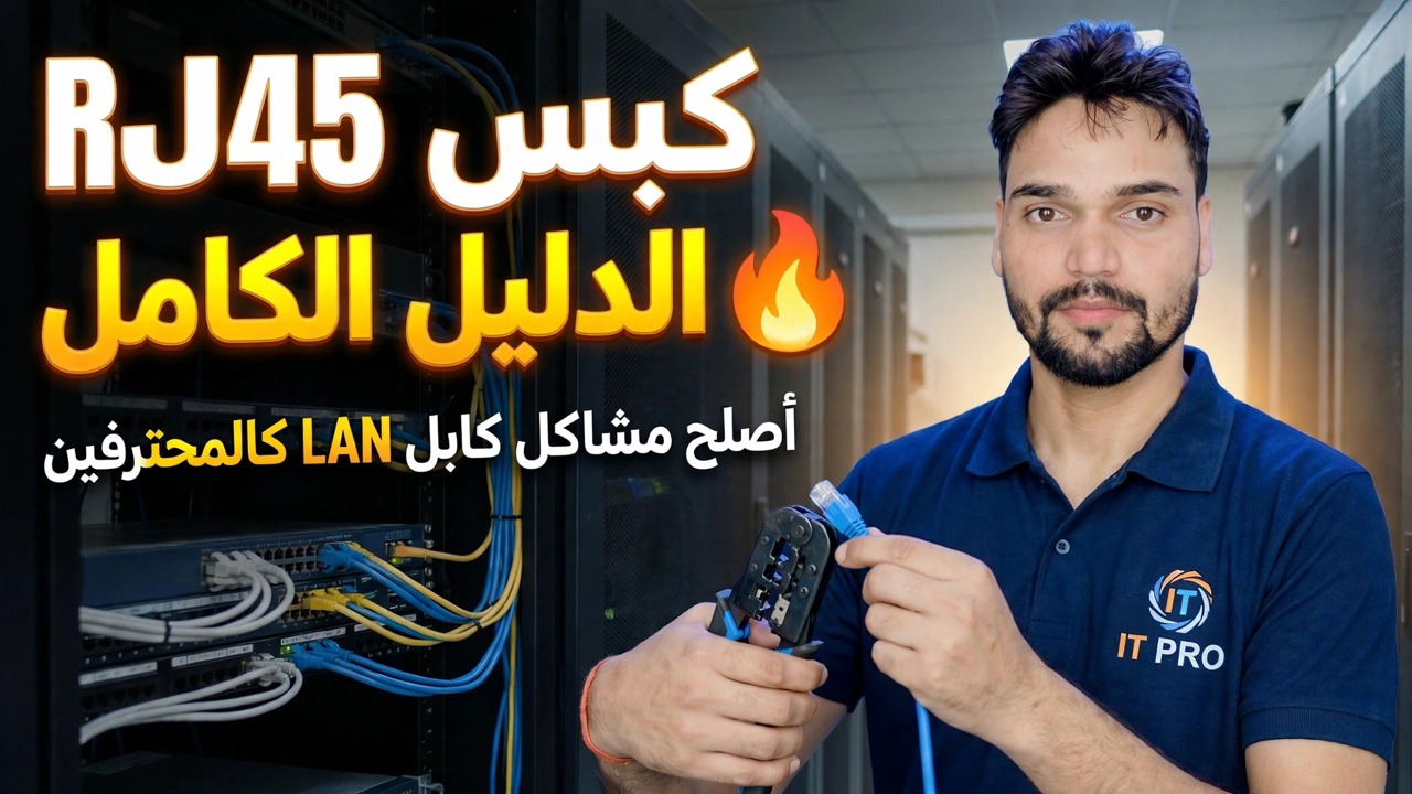 الدليل الكامل لأداة العقص RJ45 🔥 أصلح مشكلات كابل LAN مثل المحترفين