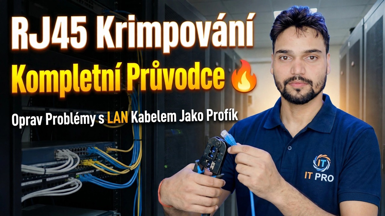Kompletní průvodce krimpováním RJ45 🔥 Opravte problémy s kabelem LAN jako profesionál