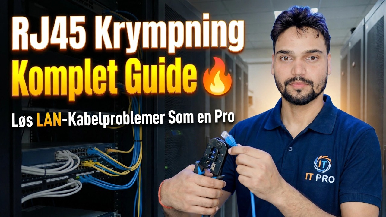 Fuld guide til RJ45 Crimping 🔥 Løs problemer med LAN-kabel som en professionel