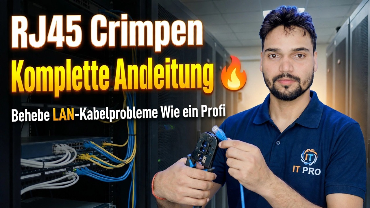 Vollständige Anleitung zum RJ45-Crimpen 🔥 Beheben Sie Probleme mit LAN-Kabeln wie ein Profi