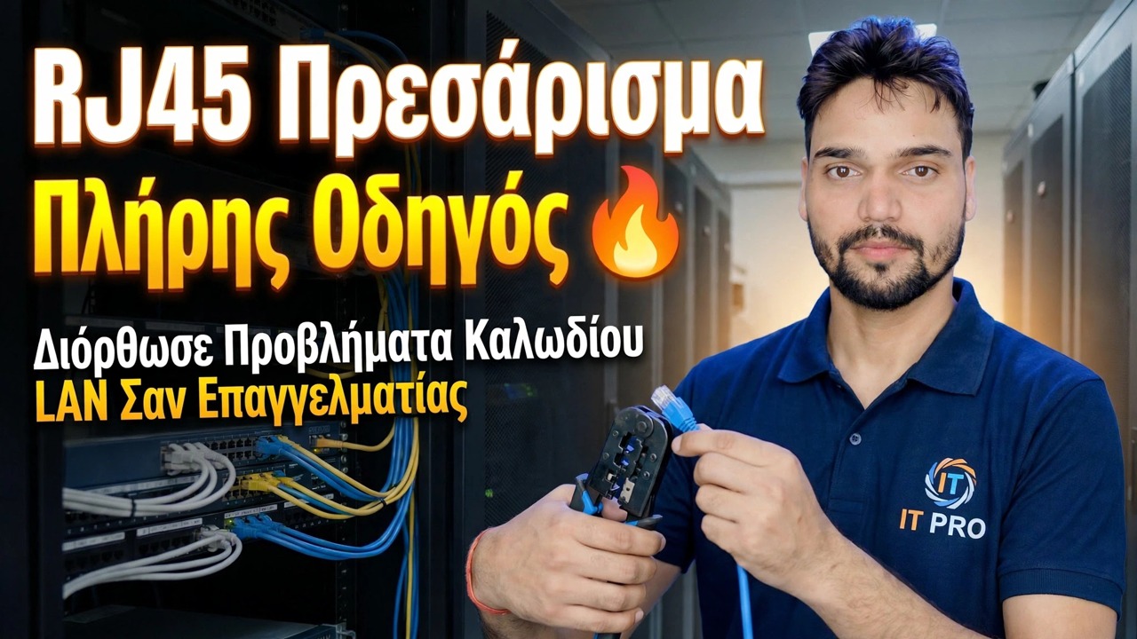 Πλήρης οδηγός πτύχωσης RJ45 🔥 Διορθώστε τα προβλήματα του καλωδίου LAN σαν επαγγελματίας