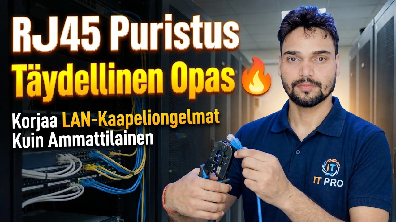 RJ45-puristus täydellinen opas 🔥 Korjaa LAN-kaapelin ongelmat kuin ammattilainen