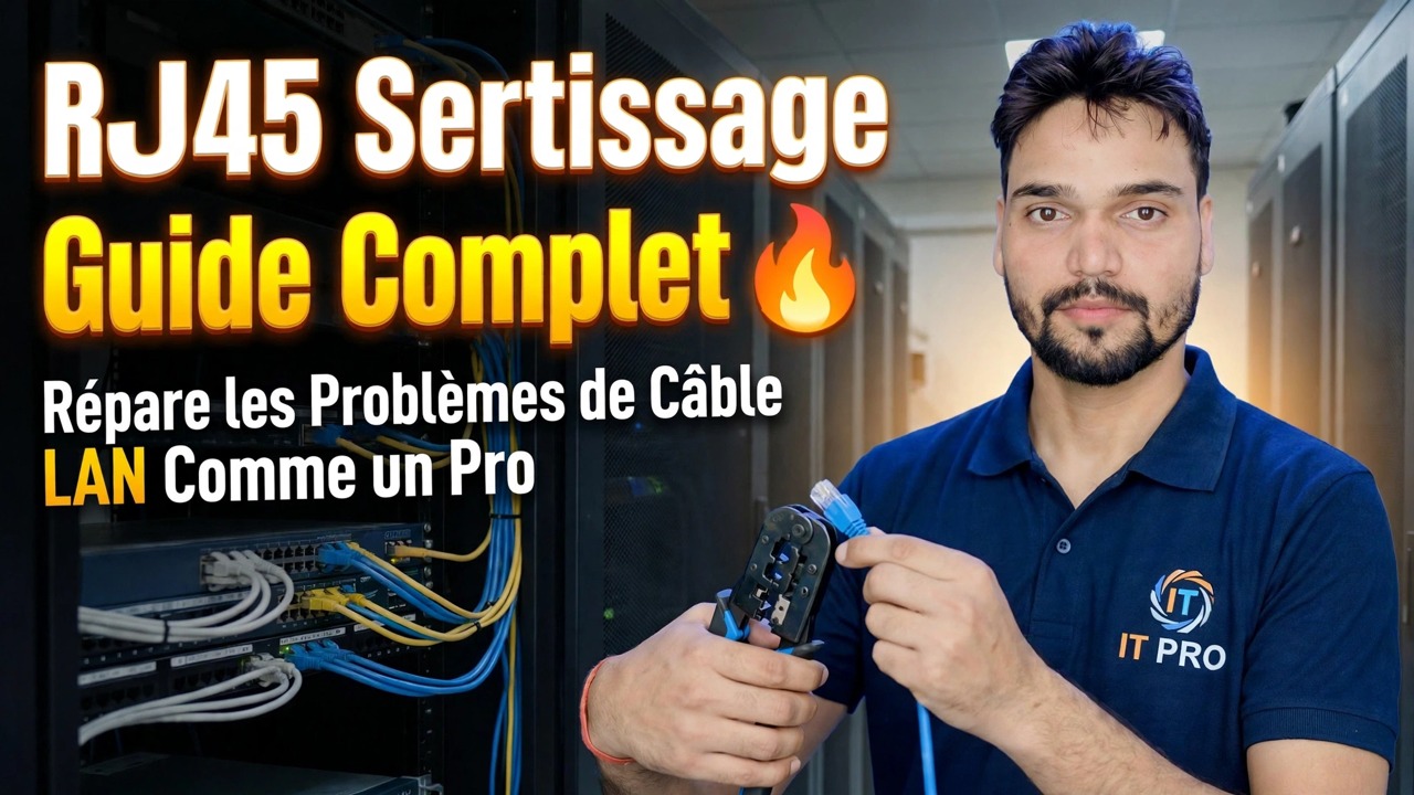 Guide complet du sertissage RJ45 🔥 Résoudre les problèmes de câble LAN comme un pro