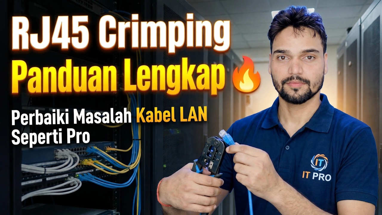 Panduan Lengkap Crimping RJ45 Perbaiki Masalah Kabel LAN Seperti Profesional