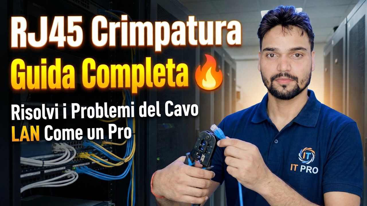 Guida completa alla crimpatura RJ45 🔥 Risolvi i problemi del cavo LAN come un professionista