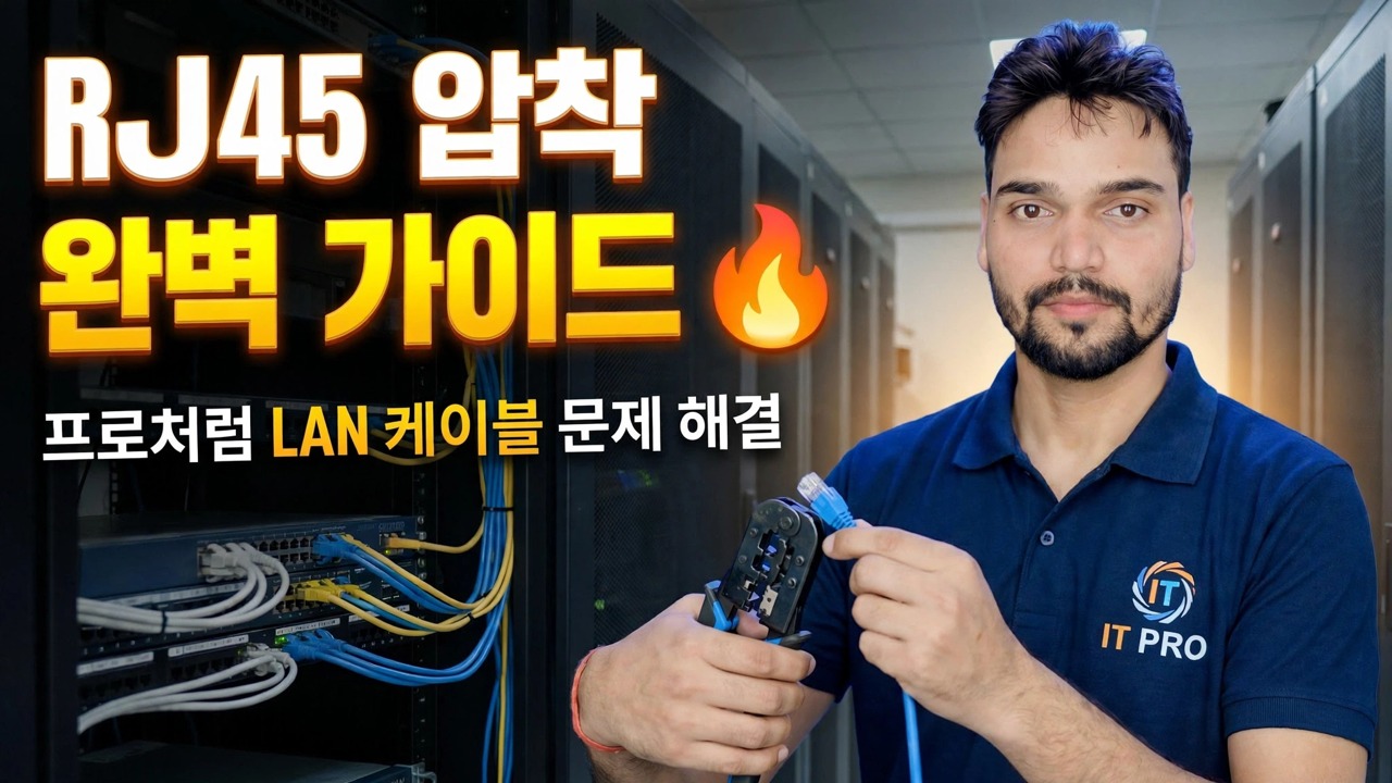 RJ45 압착 전체 가이드 🔥 전문가처럼 LAN 케이블 문제 해결