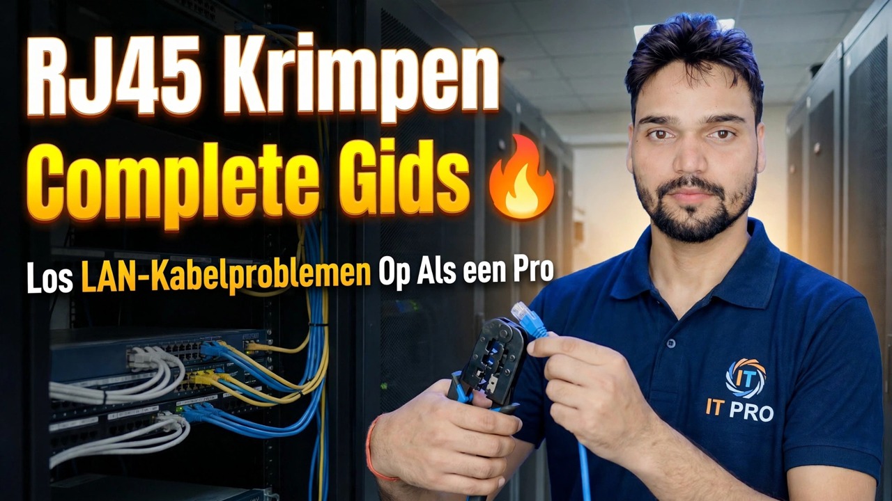 Volledige gids voor RJ45-krimpen 🔥 Los LAN-kabelproblemen op als een professional